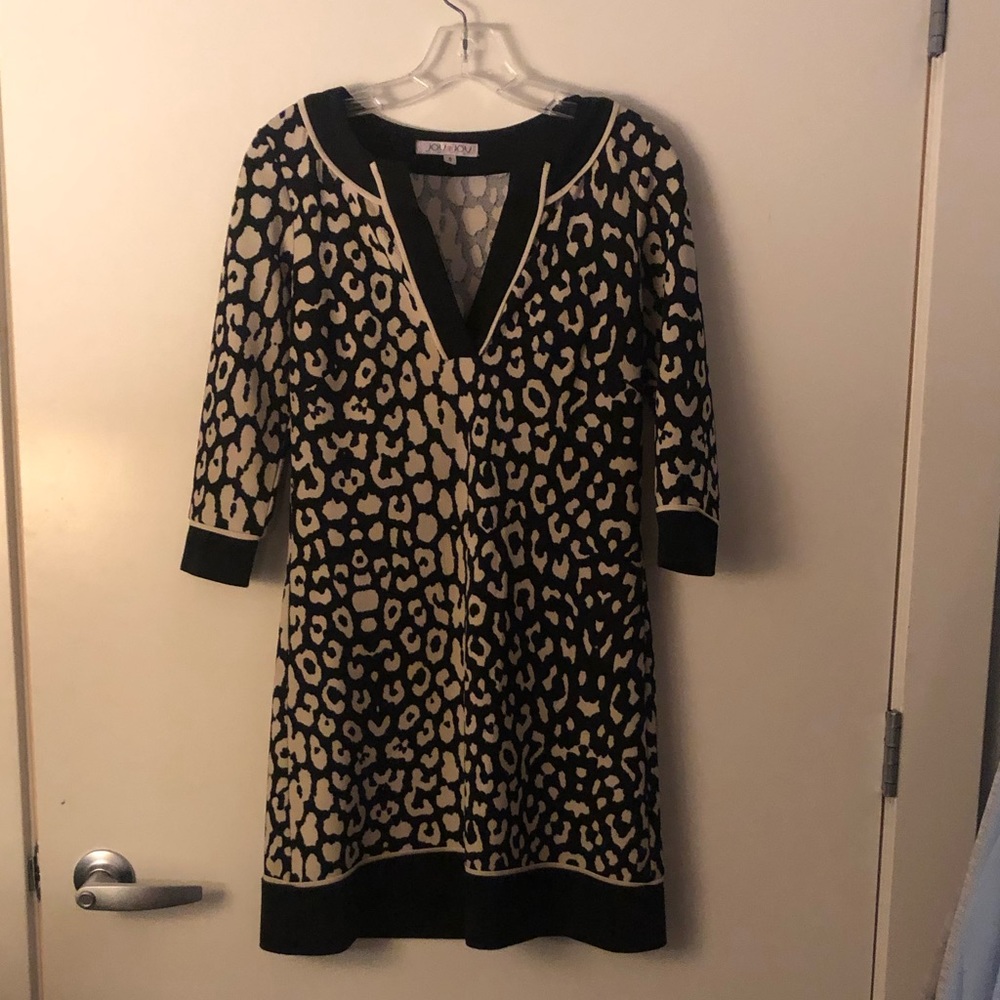 Animal print tunic dress